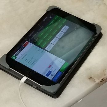 KitchenCray Cafe - Their li'l POS System presenter allows you to swipe your card and pre-select a tip right at the table. Cool. - Breakfast & Brunch Near Me - Lanham, Maryland