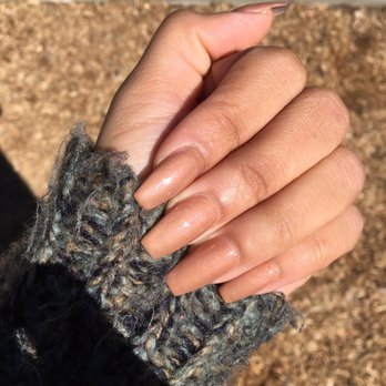 Beauty Nail Spa - Gel color: Sand Castle; Shape: Coffin - Nail Salons Near Me - North Hollywood, California Beauty Nail Spa - Gel color: Sand Castle; Shape: Coffin - Nail Salons Near Me - North Hollywood, California