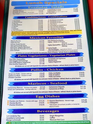 Menu photo 1 El Paraiso Mexican Grill Monroe, WA Menu photo 1 El Paraiso Mexican Grill Monroe, WA