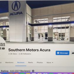 Southern Motors Acura - Facebook post that Southern Motors Acura of Savannah is trying to hide from the public. Good thing I took photos, huh.
