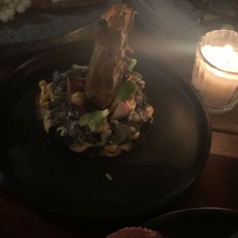 Humo - Shrimp/scallop tostada! (must order) - Seafood Near Me - Tulum, ROO Humo - Shrimp/scallop tostada! (must order) - Seafood Near Me - Tulum, ROO