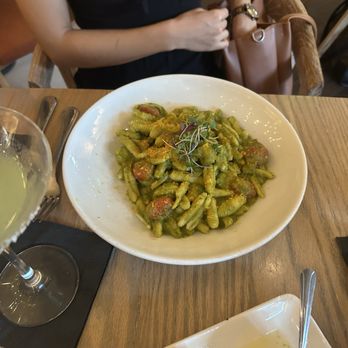 Oliver's Trattoria - Cavatelli Zucchine e Gamberi - Italian Near Me - Irvine, California Oliver's Trattoria - Cavatelli Zucchine e Gamberi - Italian Near Me - Irvine, California