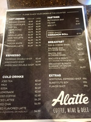 Menu photo 2 Alatte Coffee & Wine Bar Carson City, NV