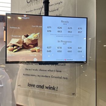 Auntea Jenny - Display for drinks - Bubble Tea Near Me - Irvine, California