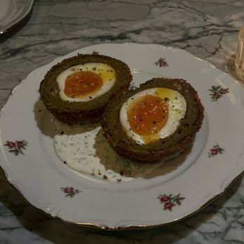 Lord's - curried lamb scotch egg - British Near Me - New York, New York Lord's - curried lamb scotch egg - British Near Me - New York, New York
