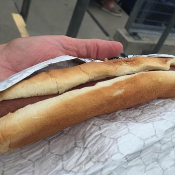 Yankee Stadium - The best value in the stadium -- not great for you but $7.50 for a foot long Nathan's beef hot dog! - Stadiums & Arenas Near Me - Bronx, New York Yankee Stadium - The best value in the stadium -- not great for you but $7.50 for a foot long Nathan's beef hot dog! - Stadiums & Arenas Near Me - Bronx, New York
