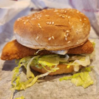 Arby’s - a chicken sandwich with lettuce - Fast Food Near Me - Salinas, California