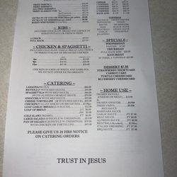 Damian's Pasta Works - Menu
