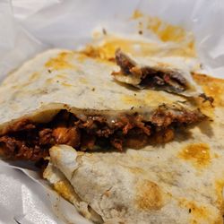 Zapata Mexican Taco Shop - Arrieros, in all their crunchy, tasty, chorizo-ey glory.