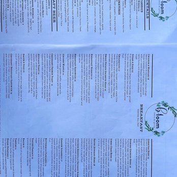Bloom - Menu - American Near Me - Santa Clara, California Bloom - Menu - American Near Me - Santa Clara, California
