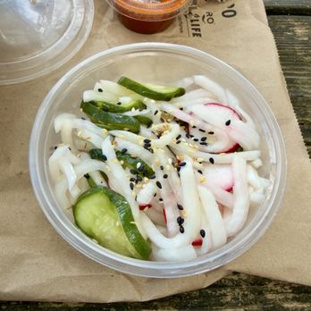 Heirloom Market BBQ - Cucumber radish slaw - Barbeque Near Me - Atlanta, Georgia Heirloom Market BBQ - Cucumber radish slaw - Barbeque Near Me - Atlanta, Georgia