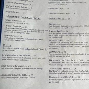 The Wheelhouse & Crowsnest - Lunch menu 7/26/25 - Seafood Near Me - Bandon, Oregon The Wheelhouse & Crowsnest - Lunch menu 7/26/25 - Seafood Near Me - Bandon, Oregon