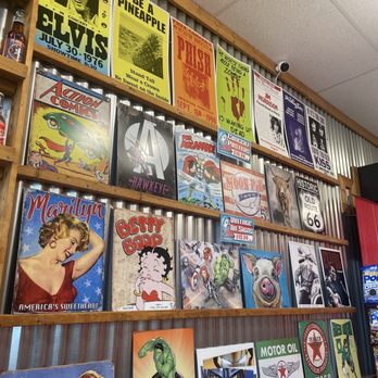 Rocket Fizz - a wall of posters - Candy Stores Near Me - Cleveland, Ohio