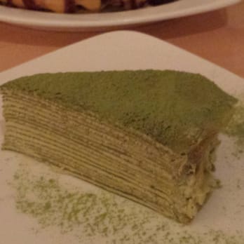 Prince Tea House - Creped mille green tea cake - Tea Rooms Near Me - Flushing, New York