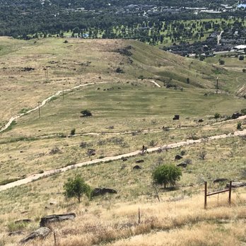 Table Rock - Looking down at the trails from the top. - Hiking Near Me - Boise, Idaho