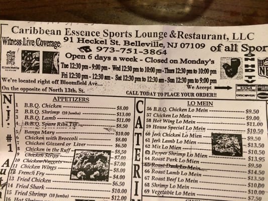 Menu photo 6 Caribbean Essence Belleville, NJ Menu photo 6 Caribbean Essence Belleville, NJ