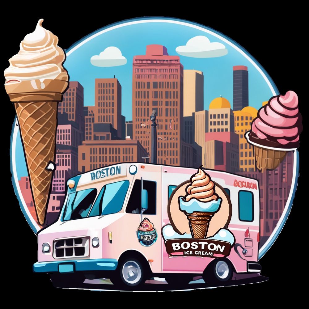 Ice Cream Truck Boston Logo