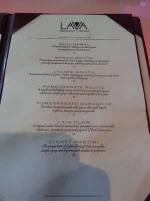 Menu photo 8 Lava Lounge San Francisco, CA