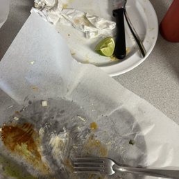 So lame to post a pic of empty plates but the food was so good we couldn't wait So lame to post a pic of empty plates but the food was so good we couldn't wait