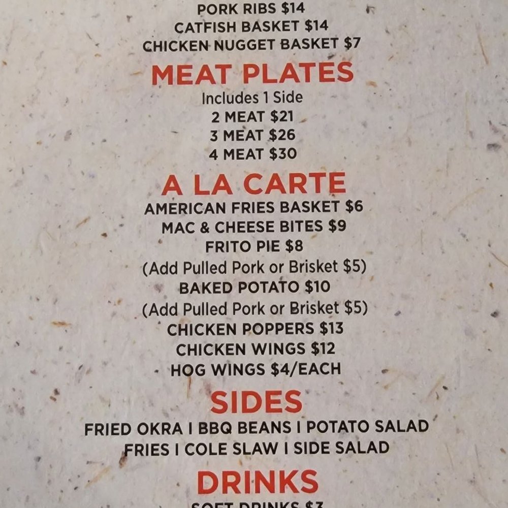 AJ's On Main - Menu - Barbeque Near Me - Grapevine, Texas AJ's On Main - Menu - Barbeque Near Me - Grapevine, Texas