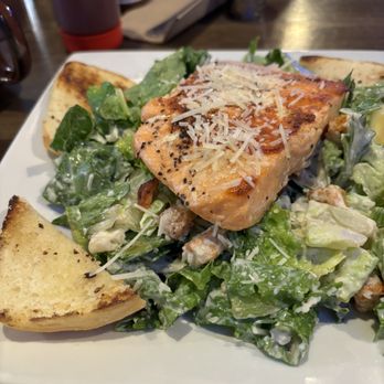 Ranee's On Main - Blackened King Salmon Caesar Salad - Bars Near Me - Oregon City, Oregon