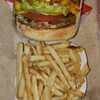 In-N-Out Burger - Double Double Animal Style burger with regular fries - Burgers Near Me - Katy, Texas In-N-Out Burger - Double Double Animal Style burger with regular fries - Burgers Near Me - Katy, Texas