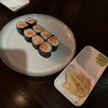 Izakaya Mi Young - Salmon Roll $7.5 - so tiny but good - Sushi Bars Near Me - Los Angeles, California Izakaya Mi Young - Salmon Roll $7.5 - so tiny but good - Sushi Bars Near Me - Los Angeles, California