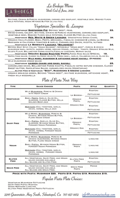 Menu photo 4 Sonoma Wine Shop & La Bodega Kitchen Sebastopol, CA Menu photo 4 Sonoma Wine Shop & La Bodega Kitchen Sebastopol, CA
