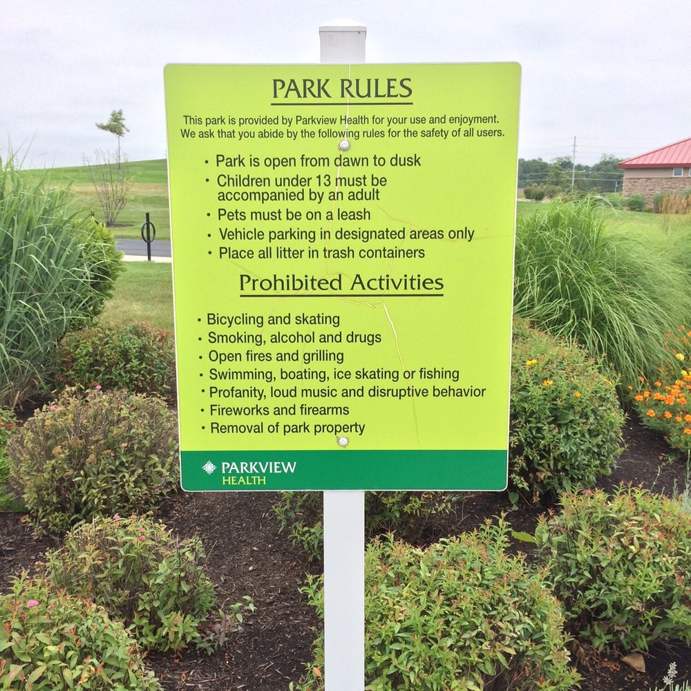Park Sign Park Sign