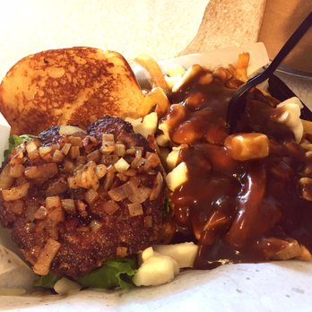 Blazes Burgers - Hamburger and poutine with real curd cheese and a fabulous gravy. - Burgers Near Me - Westbrook, Maine