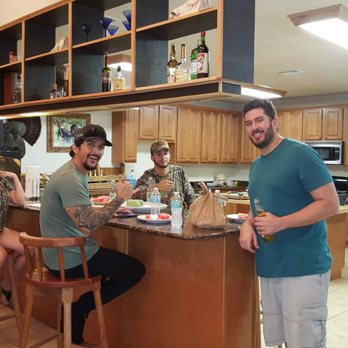 Florida Wildlife Adventure - Us with Giovanni a fantastic cook. Giovanni prepares all the delicious meals, very talented in the kitchen - Boating Near Me - Punta Gorda, Florida
