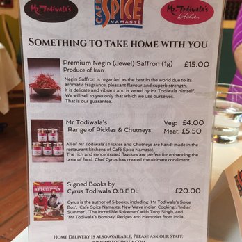 Cafe Spice Namaste - Indian Near Me - London, XGL