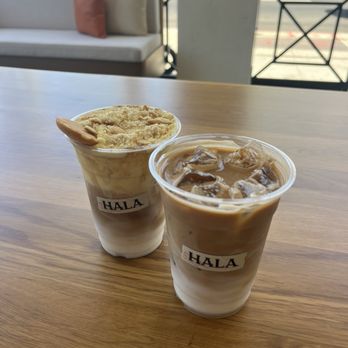 Hala Coffee - vanilla latte and banana pudding - Coffee & Tea Near Me - Los Angeles, California Hala Coffee - vanilla latte and banana pudding - Coffee & Tea Near Me - Los Angeles, California