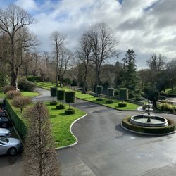 Bellingham Castle - Front fountain