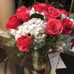 Flowers By Lili - Roses are red, hydrangeas are blue!