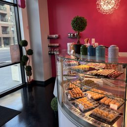 a pastry display a pastry display