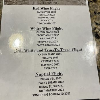 Wedding Oak Winery - Wine Tasting menu - Wineries Near Me - San Saba, Texas Wedding Oak Winery - Wine Tasting menu - Wineries Near Me - San Saba, Texas