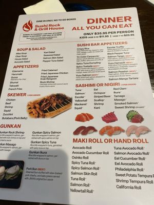 Menu photo 4 Sushi Rock Grill and Bar Altamonte Springs, FL