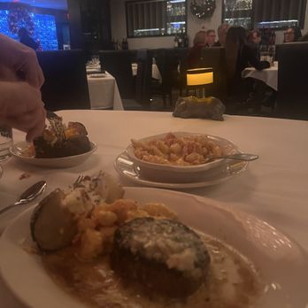 Morton's The Steakhouse - Lobster Macaroni Shells & Cheese Loaded Baked Potato 8 oz. Center-Cut Filet Mignon - Steakhouses Near Me - Houston, Texas