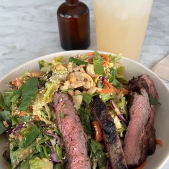 Flower Child - Miso crunch salad and rose petal lemonade - New American Near Me - Scottsdale, Arizona Flower Child - Miso crunch salad and rose petal lemonade - New American Near Me - Scottsdale, Arizona