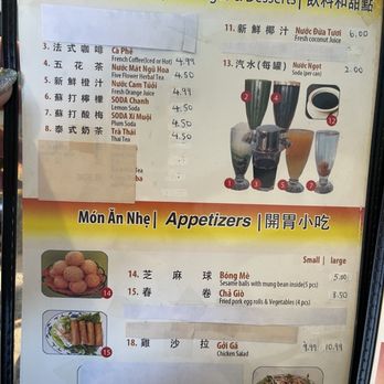 Pho LTK - Menu. Page 1. Beverages, dessert, appetizers. - Noodles Near Me - El Monte, California