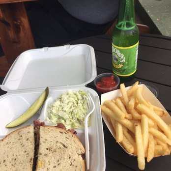 The Pastrami Project - Pastrami on rye comes with Coke slaw and a pickle wedge. - Food Trucks Near Me - Orlando, Florida The Pastrami Project - Pastrami on rye comes with Coke slaw and a pickle wedge. - Food Trucks Near Me - Orlando, Florida