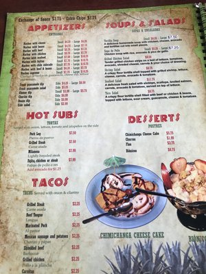 Menu photo 2 Taqueria Jalisco Columbia, SC