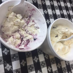Blueberry waffle and Carmel cone French.
