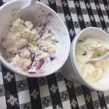 3 Dips Ice Cream Shoppe - Blueberry waffle and Carmel cone French. - Ice Cream & Frozen Yogurt Near Me - Miamisburg, Ohio
