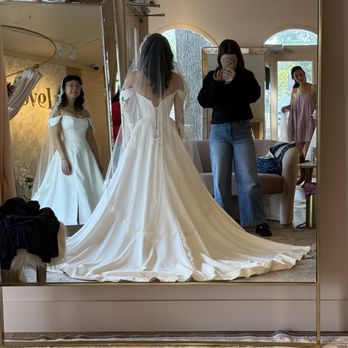 Lovely Bride - Back of the dress we bought - Bridal Near Me - Los Gatos, California