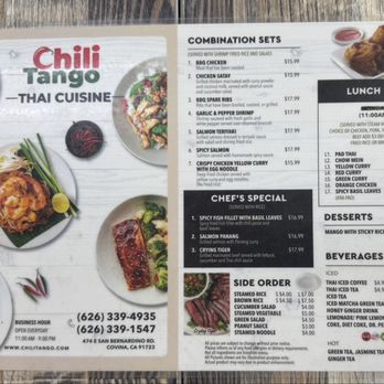 Chili Tango Thai Cuisine - Menu - Thai Near Me - Covina, California