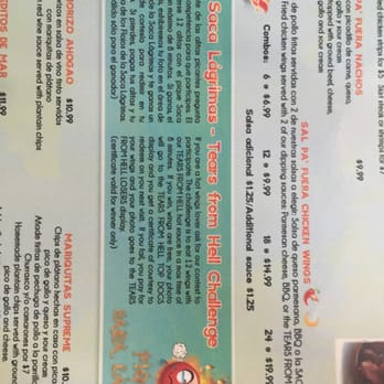 Sal Pa' Fuera - Hot wing challenge - Chicken Wings Near Me - San Juan, Puerto Rico Sal Pa' Fuera - Hot wing challenge - Chicken Wings Near Me - San Juan, Puerto Rico