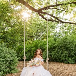 Flora Elements - Photoshoot at Fete of Wales, Wisconsin with a unique bridal bouquet of peonies, sweet peas, caladium, ranunculus and tulips.