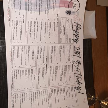 O-Ku - Birthday menu - Sushi Bars Near Me - Nashville, Tennessee O-Ku - Birthday menu - Sushi Bars Near Me - Nashville, Tennessee